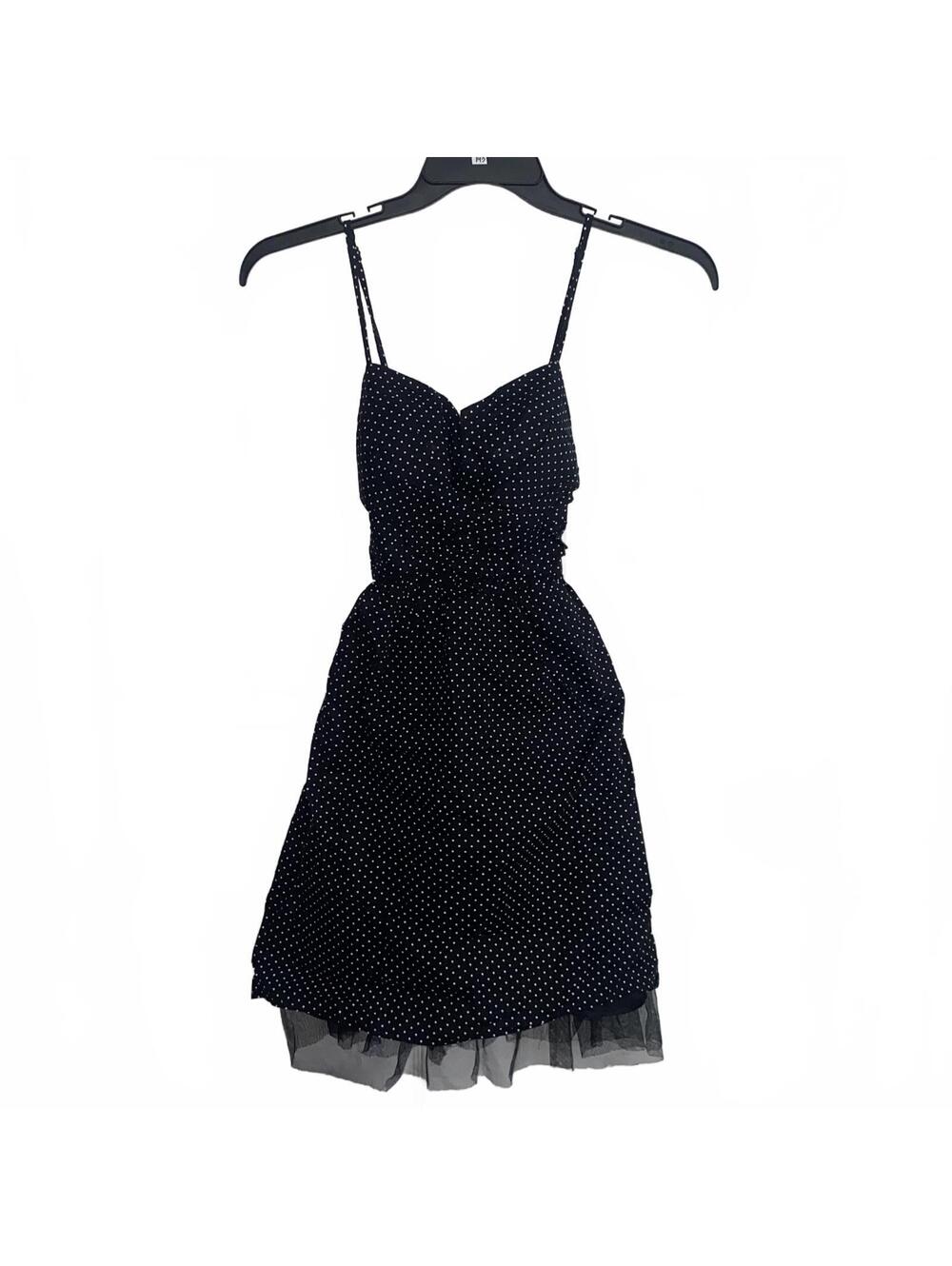 Love Reign Black Polka Dot Mini Dress Juniors Size 5 / Women’s Small Fall Coqu